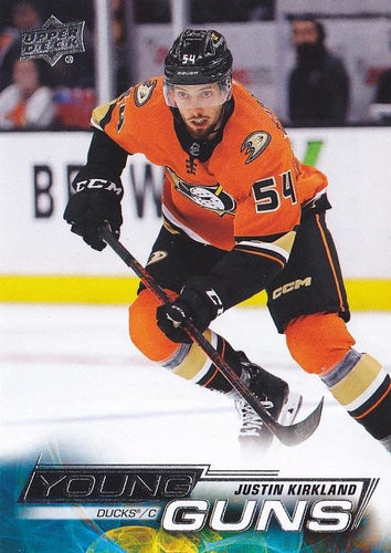 #725 Justin Kirkland - Anaheim Ducks - 2022-23 Upper Deck Hockey
