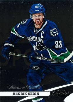 #33 Henrik Sedin - Vancouver Canucks - 2012-13 Panini Certified Hockey
