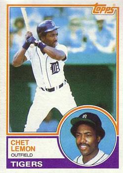 #727 Chet Lemon - Detroit Tigers - 1983 Topps Baseball