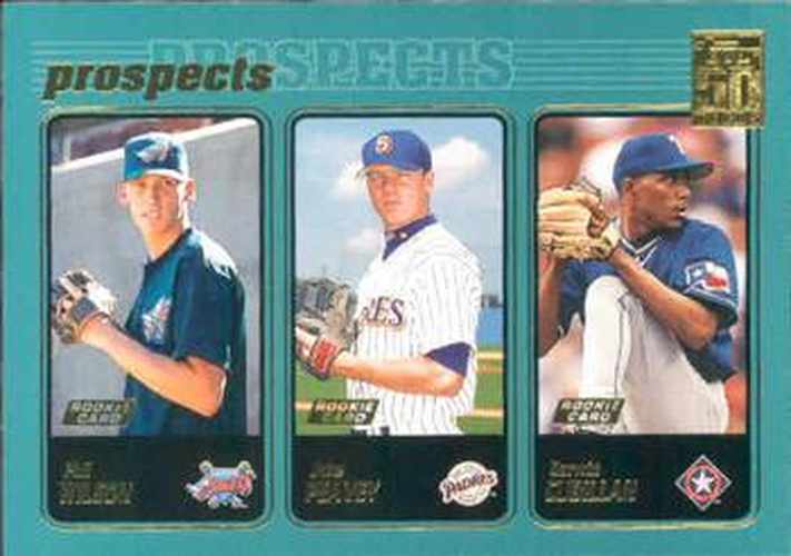 #728 Phil Wilson / Jake Peavy / Darwin Cubillan - Anaheim Angels / San Diego Padres / Texas Rangers - 2001 Topps Baseball