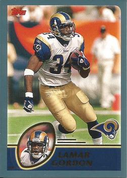 #72 Lamar Gordon - St. Louis Rams - 2003 Topps Football