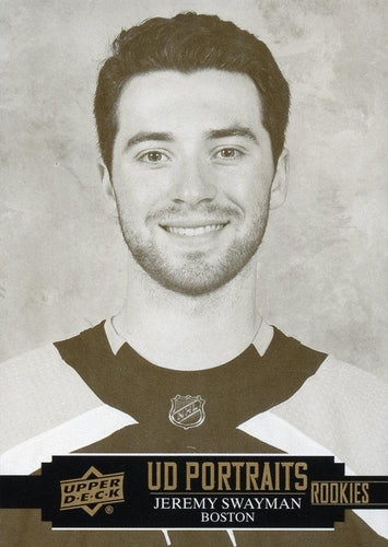#P-72 Jeremy Swayman - Boston Bruins - 2021-22 Upper Deck - UD Portraits Hockey