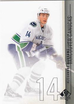 #72 Alexandre Burrows - Vancouver Canucks - 2010-11 SP Authentic Hockey