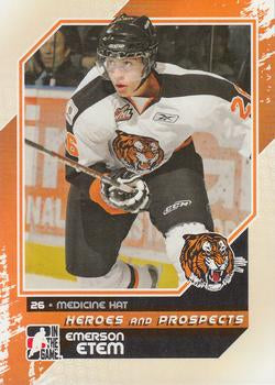 #72 Emerson Etem - Medicine Hat Tigers - 2010-11 In The Game Heroes and Prospects Hockey