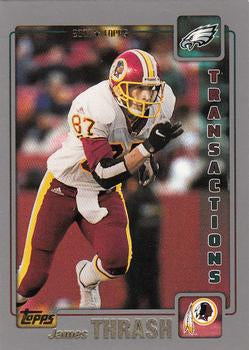 #72 James Thrash - Philadelphia Eagles - 2001 Topps Football