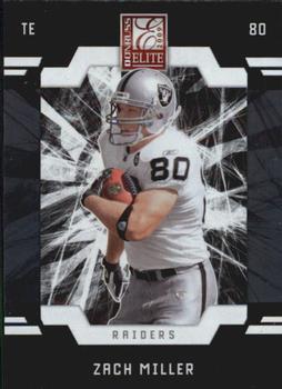 #72 Zach Miller - Oakland Raiders - 2009 Donruss Elite Football