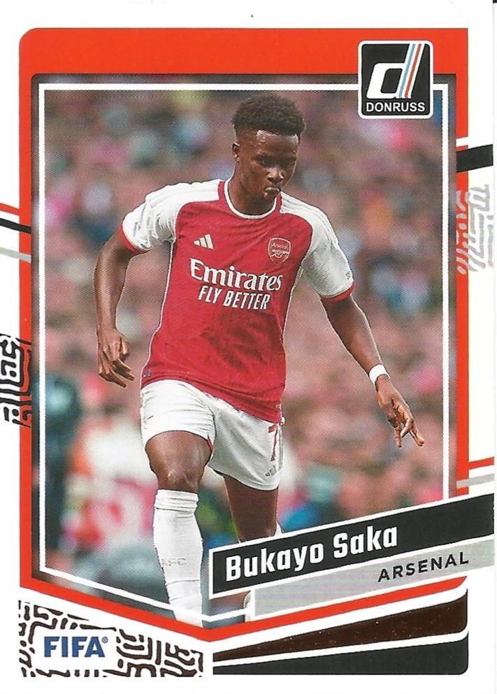 #72 Bukayo Saka - Arsenal FC - 2023-24 Donruss Soccer