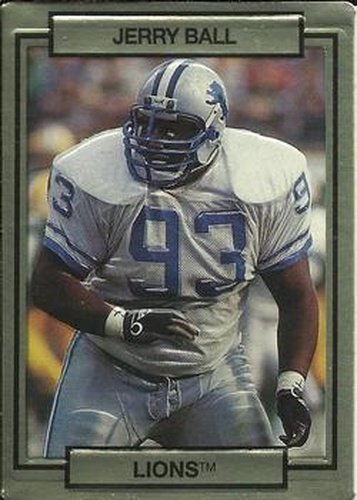 #72 Jerry Ball - Detroit Lions - 1990 Action Packed Football