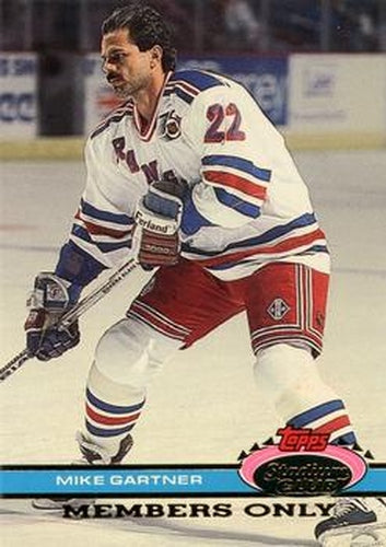 #NNO Mike Gartner Mike Makes It 500 - New York Rangers - 1991 Stadium Club Members Only