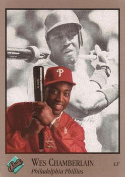 #72 Wes Chamberlain - Philadelphia Phillies - 1992 Studio Baseball