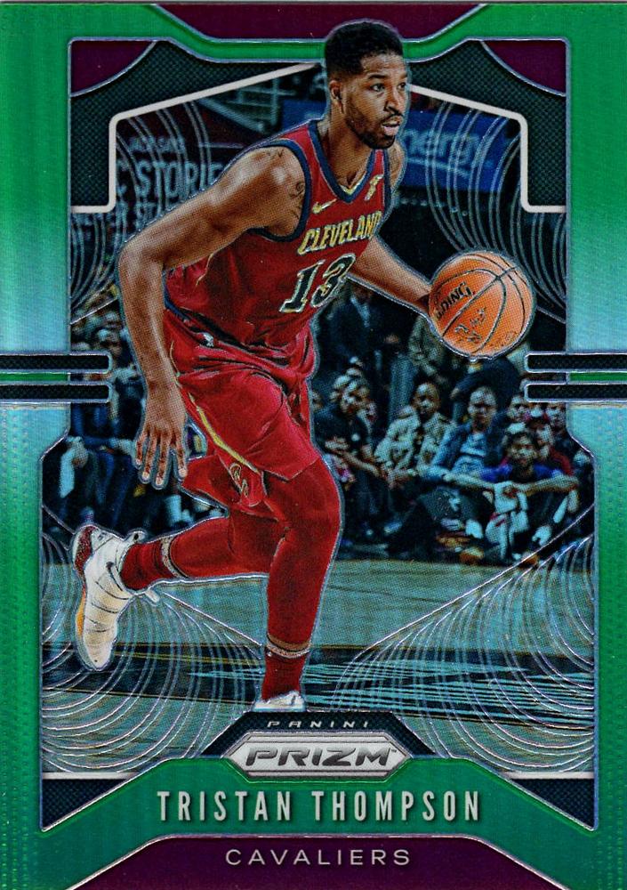 #72 Tristan Thompson - Cleveland Cavaliers - 2019-20 Panini Prizm - Prizms Green Basketball