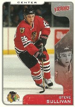 #72 Steve Sullivan - Chicago Blackhawks - 2001-02 Upper Deck Victory Hockey