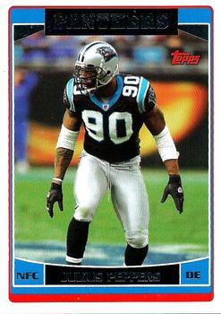 #72 Julius Peppers - Carolina Panthers - 2006 Topps Football