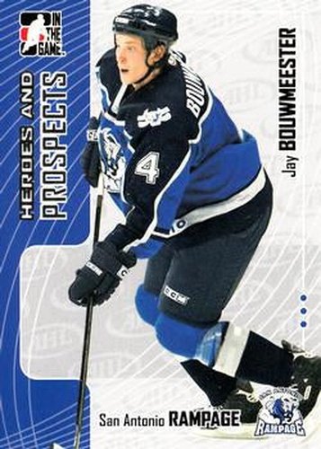 #72 Jay Bouwmeester - San Antonio Rampage - 2005-06 In The Game Heroes and Prospects Hockey