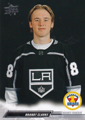 #733 Brandt Clarke - Los Angeles Kings - 2022-23 Upper Deck Hockey