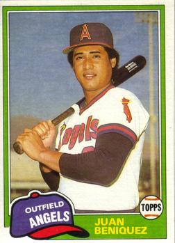 #733 Juan Beniquez - California Angels - 1981 Topps Baseball