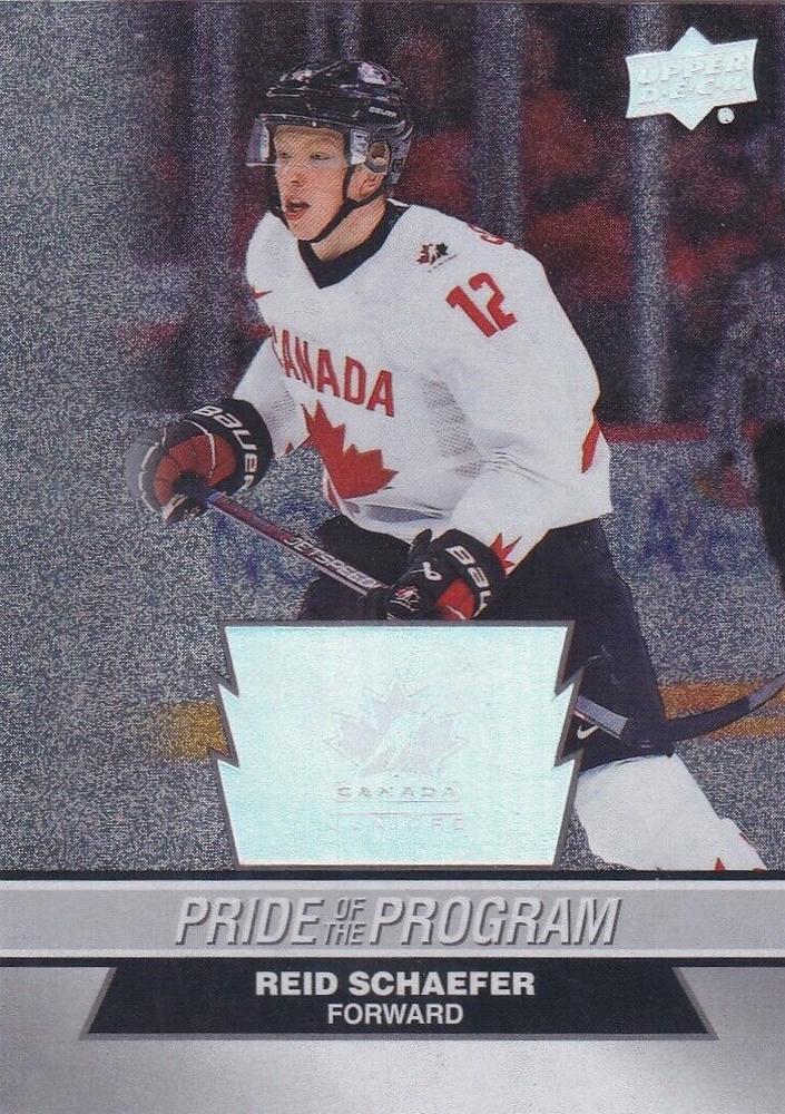 #73 Reid Schaefer - Canada - 2023 Upper Deck Team Canada Juniors - Patterned Foilboard Hockey