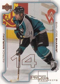 #73 Patrick Marleau - San Jose Sharks - 2000-01 Upper Deck Pros & Prospects Hockey