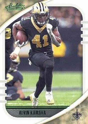 #73 Alvin Kamara - New Orleans Saints - 2020 Panini Absolute - Green Football