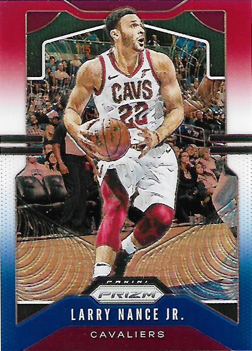 #73 Larry Nance Jr. - Cleveland Cavaliers - 2019-20 Panini Prizm - Prizms Red White and Blue Basketball