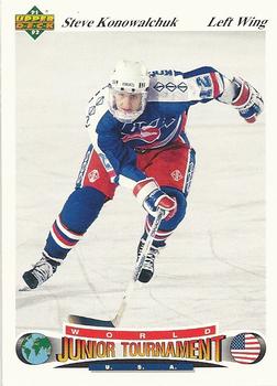 #73 Steve Konowalchuk - USA - 1991-92 Upper Deck Czech World Juniors Hockey