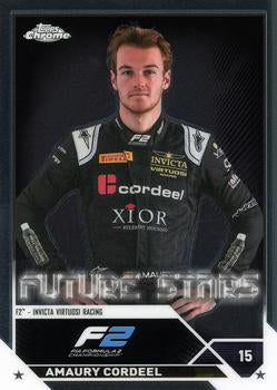 #73 Amaury Cordeel - Invicta Virtuosi Racing F2 - 2023 Topps Chrome Formula 1 Racing