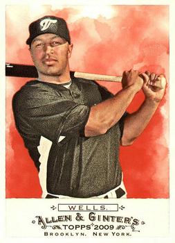 #73 Vernon Wells - Toronto Blue Jays - 2009 Topps Allen & Ginter Baseball