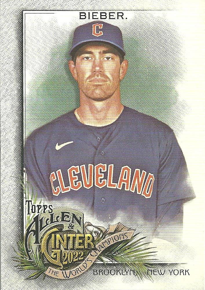 #73 Shane Bieber - Cleveland Guardians - 2022 Topps Allen & Ginter Baseball