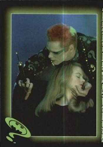 #73 Riddler has Chase - 1995 Topps Batman Forever Stickers