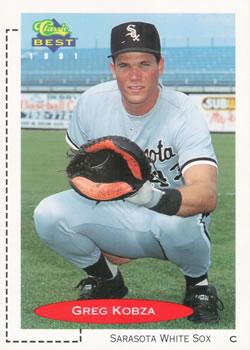 #73 Greg Kobza - Sarasota White Sox - 1991 Classic Best Baseball