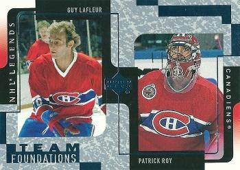 #73 Guy Lafleur / Patrick Roy - Montreal Canadiens - 2000-01 Upper Deck Legends Hockey