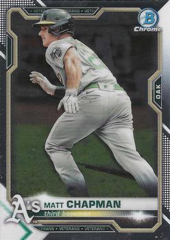 #73 Matt Chapman - Oakland Athletics - 2021 Bowman Chrome Baseball