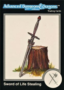 #740 Sword of Life Stealing - 1991 TSR Advanced Dungeons & Dragons - Silver