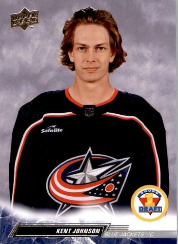 #743 Kent Johnson - Columbus Blue Jackets - 2022-23 Upper Deck Hockey
