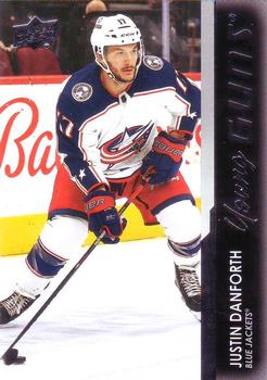 #743 Justin Danforth - Columbus Blue Jackets - 2021-22 Upper Deck Hockey