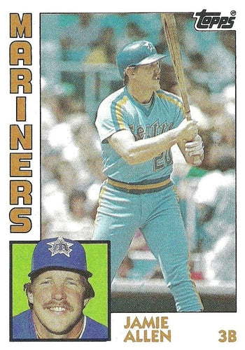 #744 Jamie Allen - Seattle Mariners - 1984 Topps Baseball