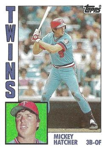 #746 Mickey Hatcher - Minnesota Twins - 1984 Topps Baseball