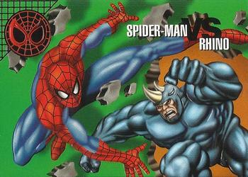#24 Spider-Man vs. Rhino - 1996 Fleer Marvel Vision