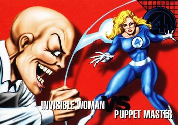 #75 Invisible Woman vs. Puppet Master - 1996 Fleer Marvel Vision