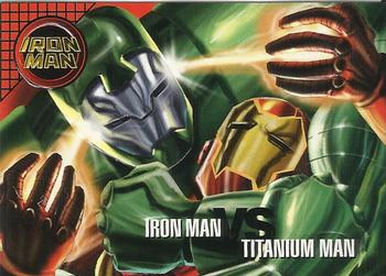 #99 Iron Man vs. Titanium Man - 1996 Fleer Marvel Vision