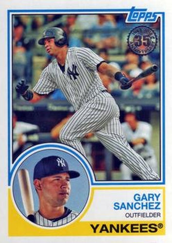 #83-74 Gary Sanchez - New York Yankees - 2018 Topps - 1983 Topps Baseball 35th Anniversary Baseball