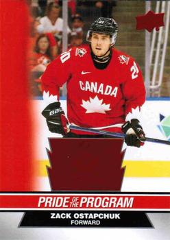 #74 Zack Ostapchuk - Canada - 2023 Upper Deck Team Canada Juniors - Red Foil Hockey