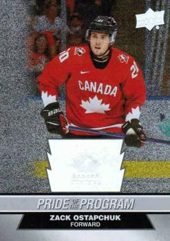 #74 Zack Ostapchuk - Canada - 2023 Upper Deck Team Canada Juniors - Patterned Foilboard Hockey