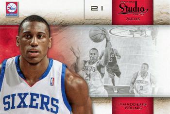 #74 Thaddeus Young - Philadelphia 76ers - 2009-10 Panini Studio Basketball