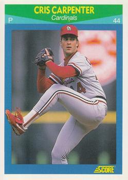 #74 Cris Carpenter - St. Louis Cardinals - 1990 Score Rising Stars Baseball