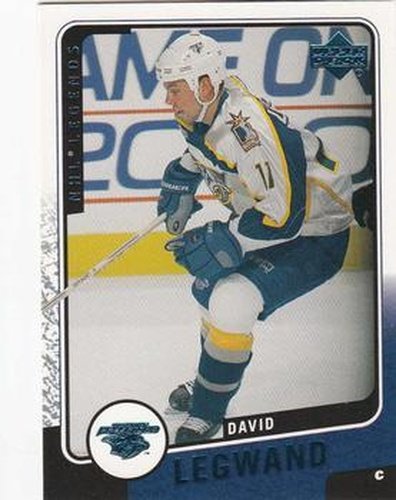#74 David Legwand - Nashville Predators - 2000-01 Upper Deck Legends Hockey