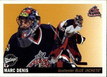 #74 Marc Denis - Columbus Blue Jackets - 2002-03 Upper Deck Vintage Hockey