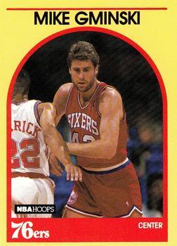 #74 Mike Gminski - Philadelphia 76ers - 1989-90 Hoops Superstars Basketball