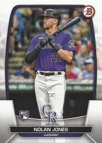 #74 Nolan Jones - Colorado Rockies - 2023 Bowman Baseball
