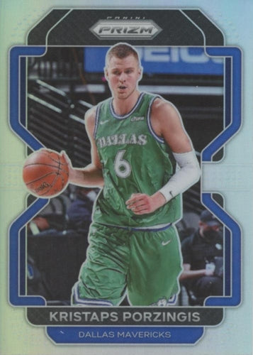 #74 Kristaps Porzingis - Dallas Mavericks - 2021-22 Panini Prizm - Silver Basketball